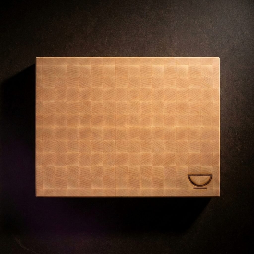 Chopping board, end-grain, large — End-grain maple, 50 mm