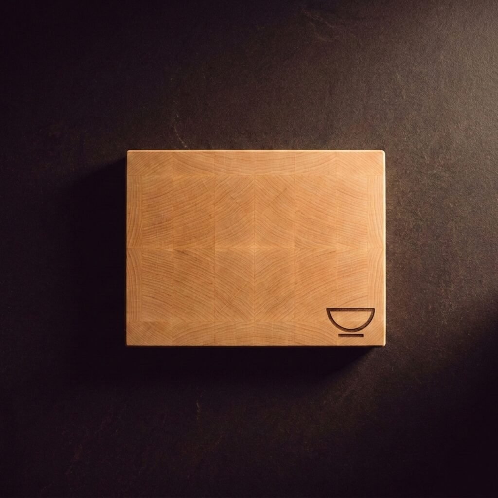 Chopping board, end-grain, small — End-grain maple, 38 mm