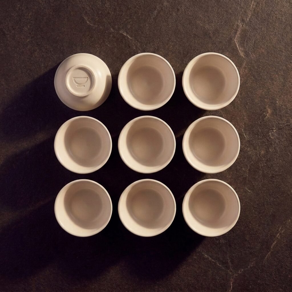 Prep bowls, set of six — Vitrified stoneware