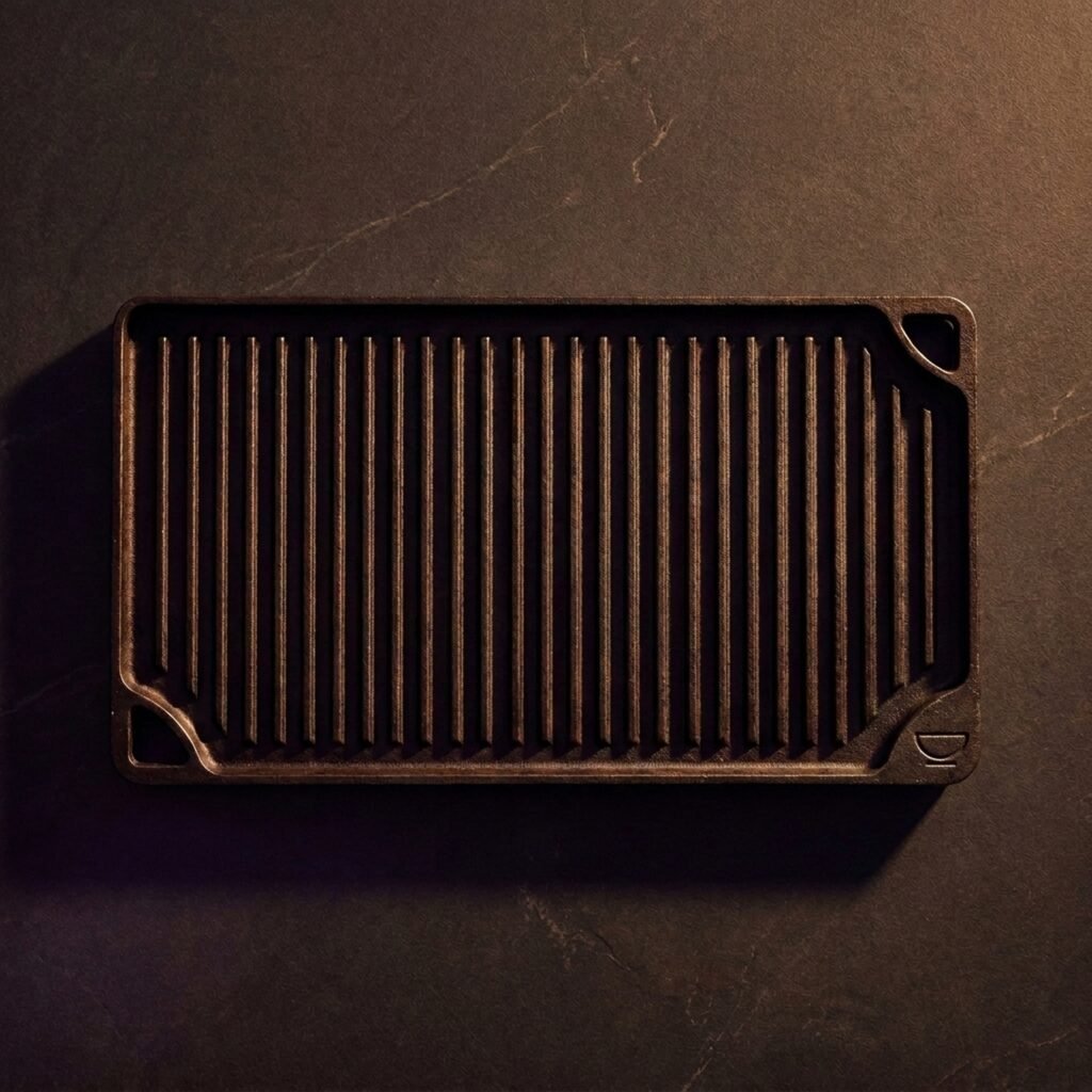 Griddle pan, reversible — Cast iron, pre-seasoned
