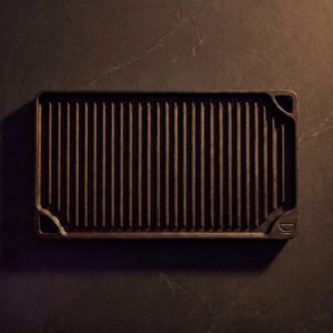 Griddle pan, reversible — Cast iron, pre-seasoned