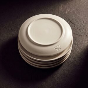Side plates, set of four — Vitrified stoneware
