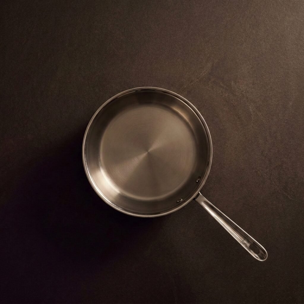 Saucier, 3 quart — Five-ply clad stainless
