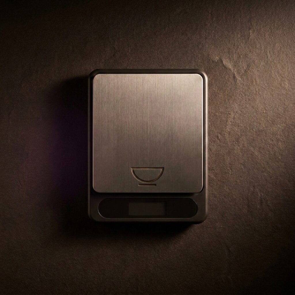 Kitchen scale, 5 kg — Stainless platform, ABS body