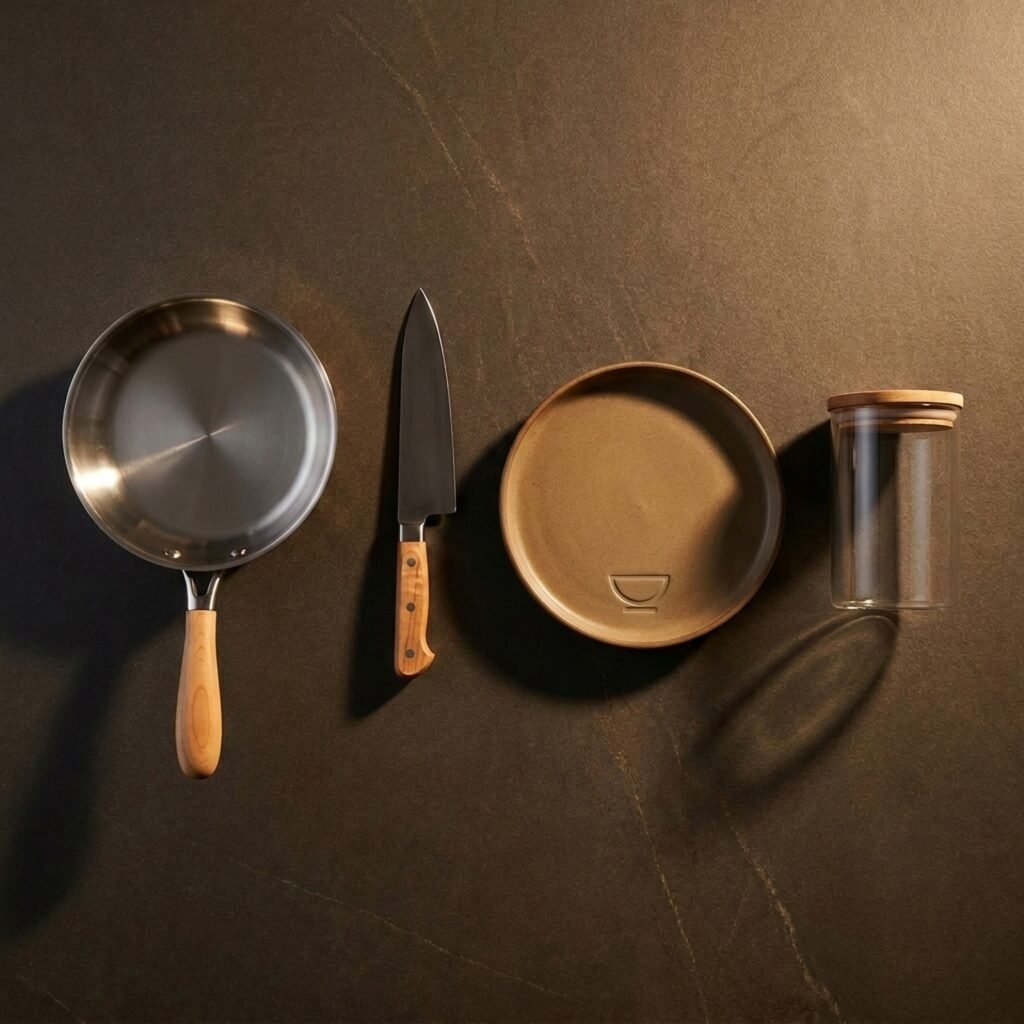 Starter set — Clad, stoneware, maple