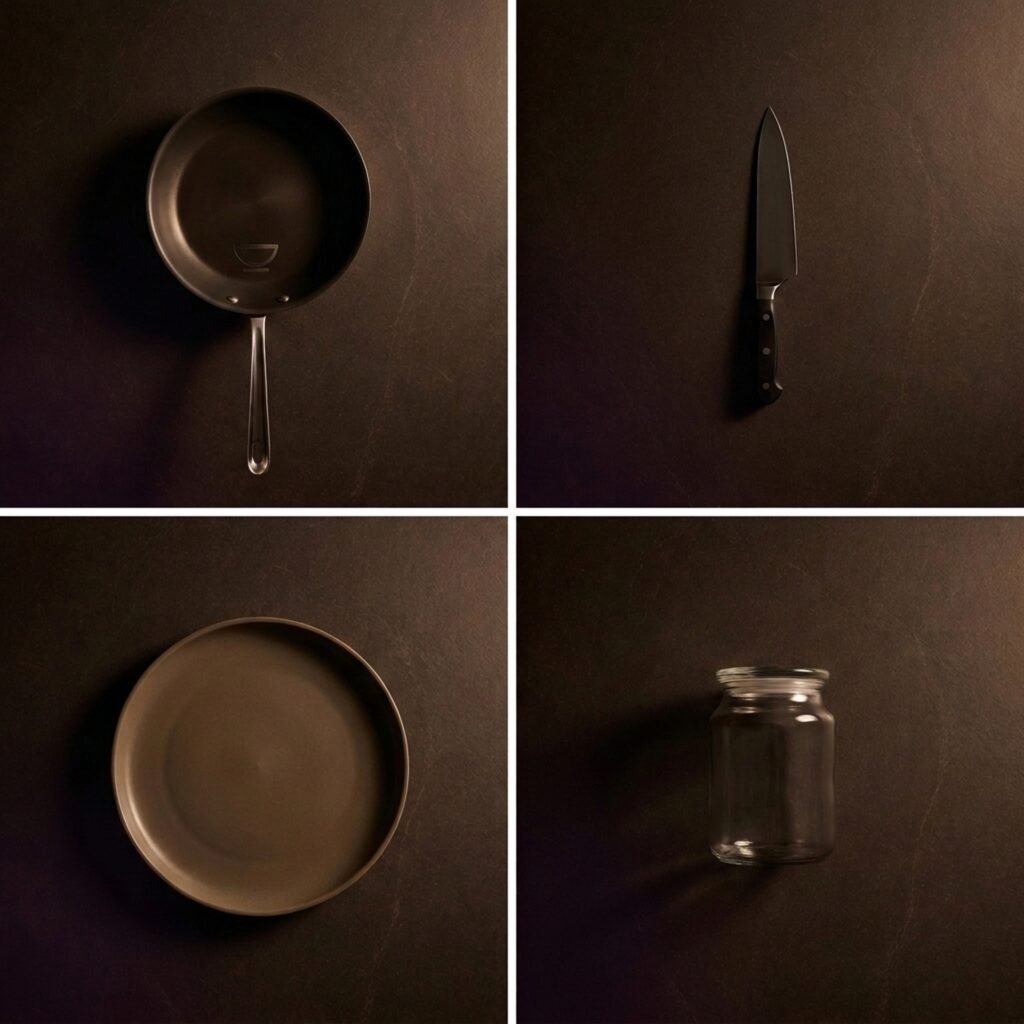 Dinner service, four covers — Vitrified stoneware