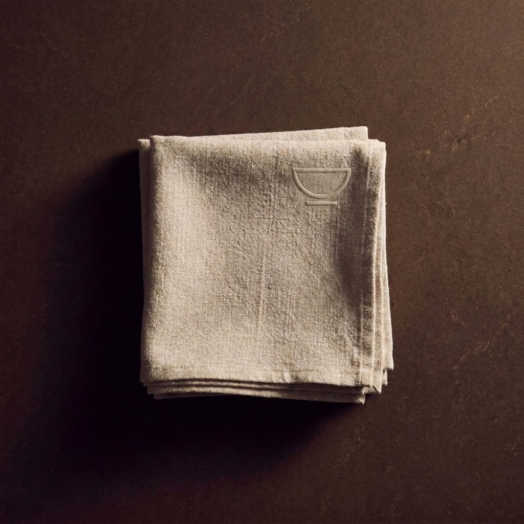 Kitchen towels, set of four — Linen-cotton, 380 gsm